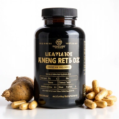 Natural energy and testosterone support vitamin bottle for men